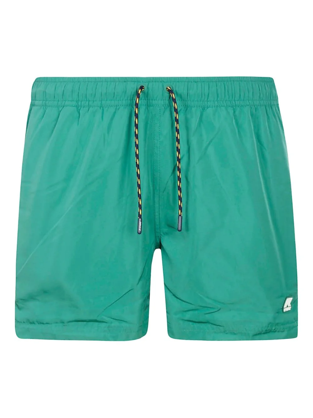 logo-patch swim shorts - 1