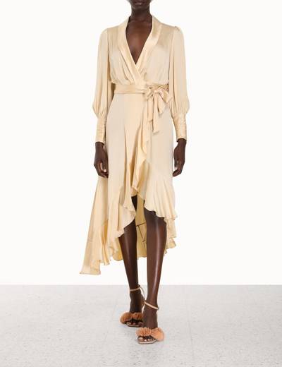 Zimmermann SILK WRAP MIDI DRESS outlook