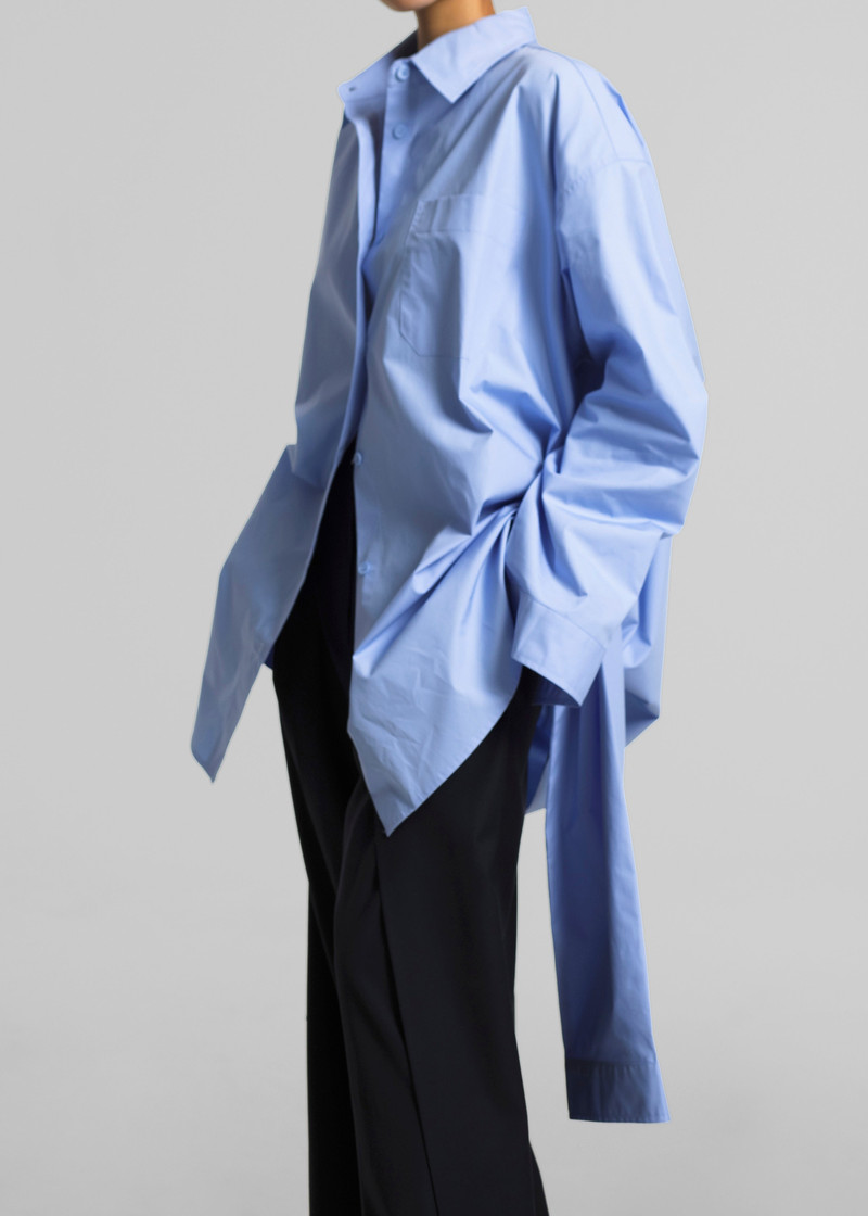 Birkholm Double Sleeve Tie Shirt - Blue 8