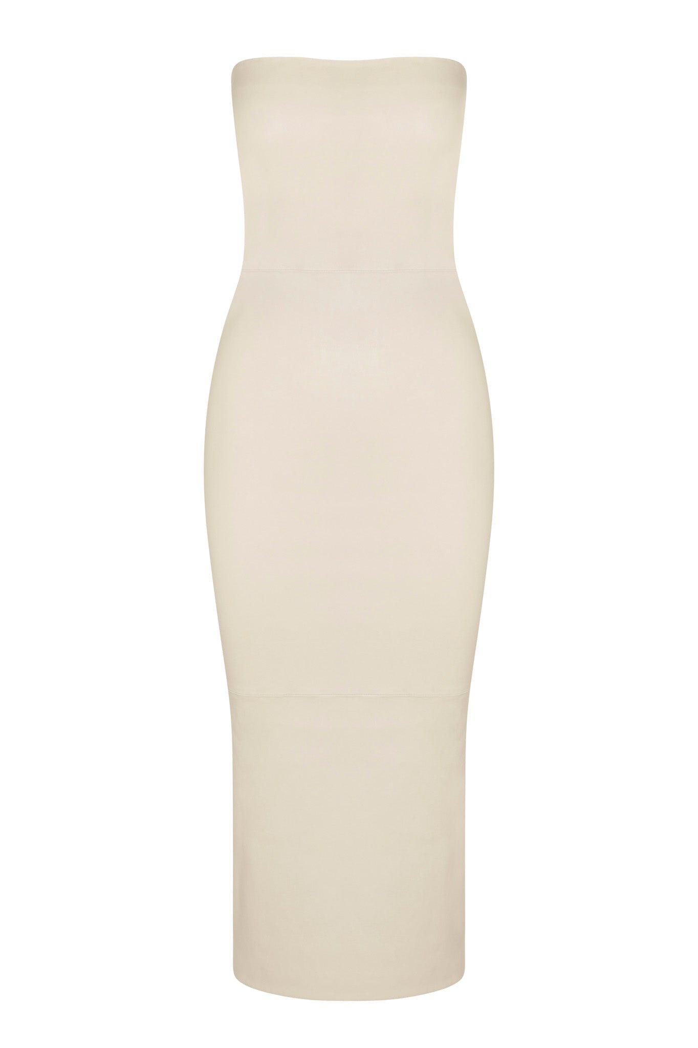 ALABASTER LEATHER TUBE DRESS - 5