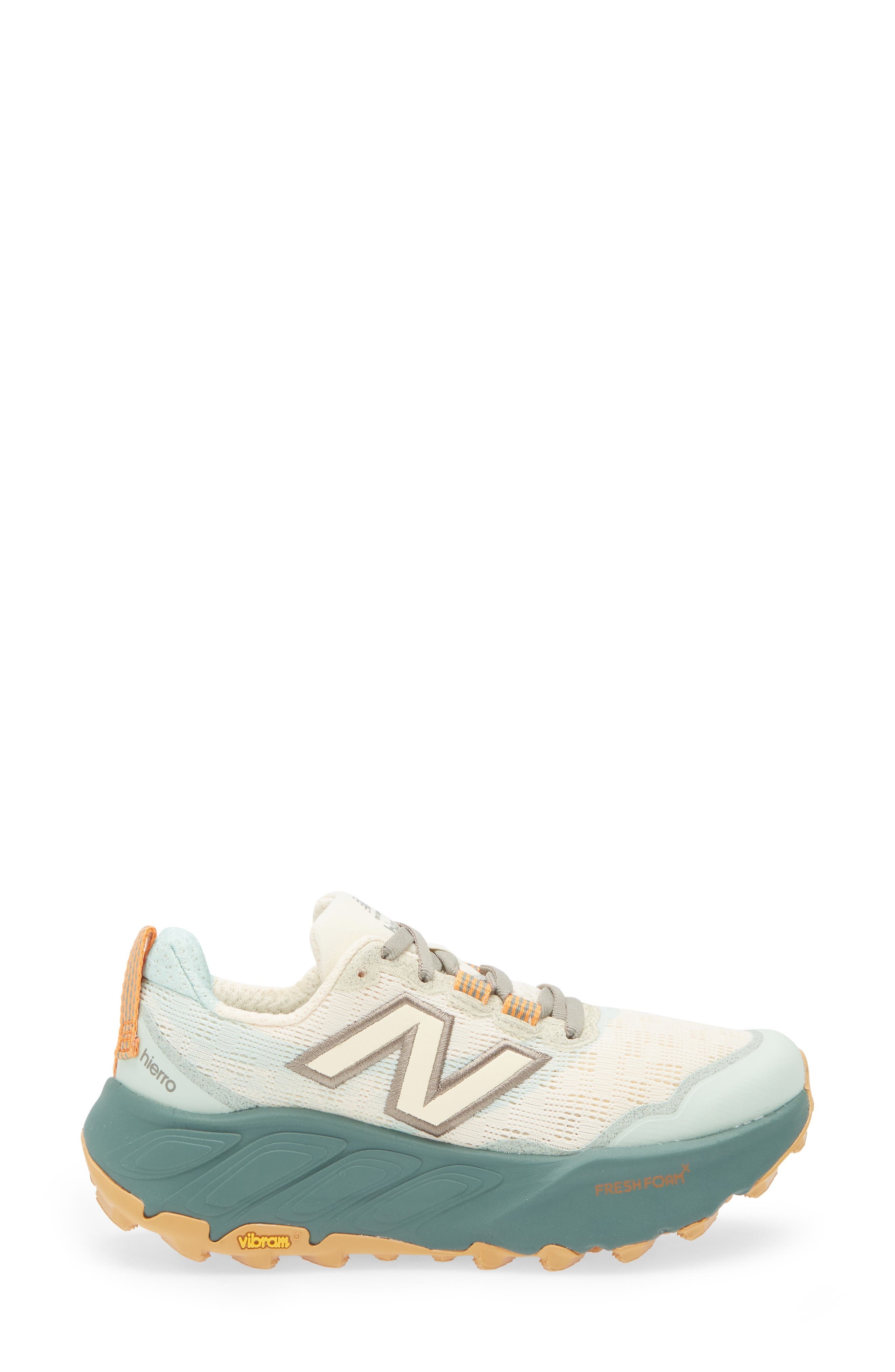 New Balance Fresh Foam X Hierro v9 Trail Running Shoe in Calcium/Dark Juniper at Nordstrom - 3