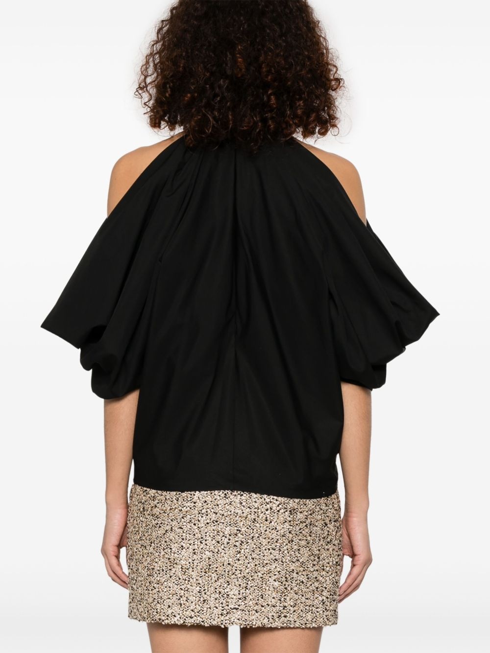 draped blouse - 4