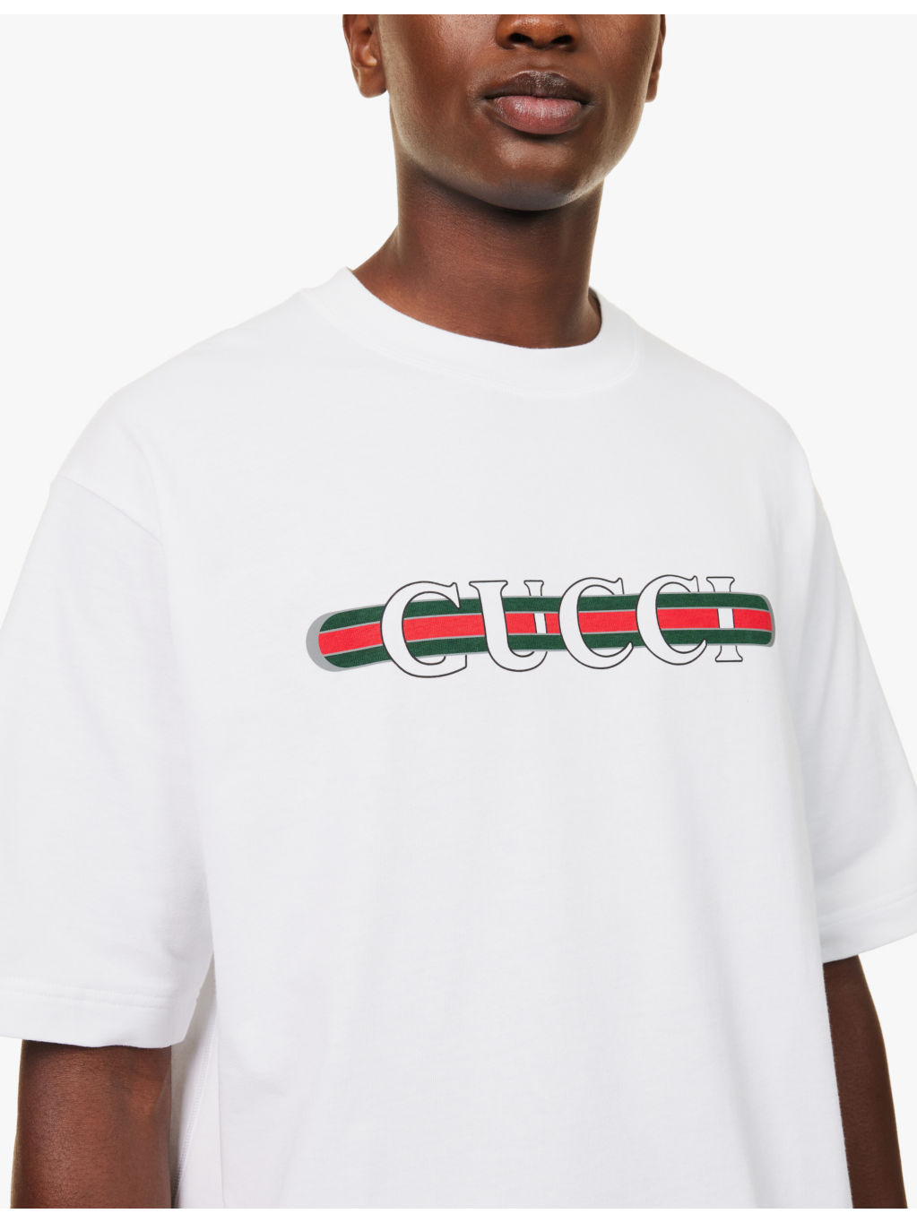 Brand-print regular-fit cotton-jersey T-shirt - 5