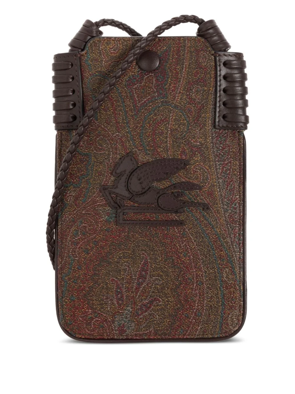 paisley-pattern phone bag - 1