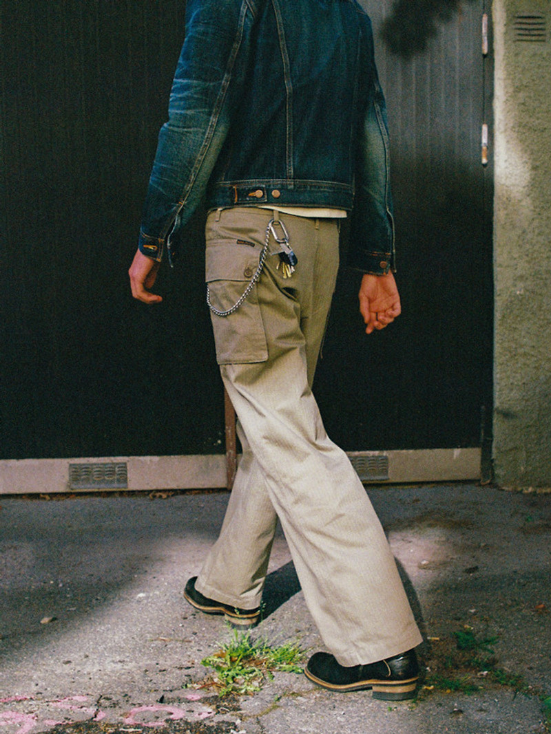 Nudie Jeans Loud Larry Pants Pale Green outlook