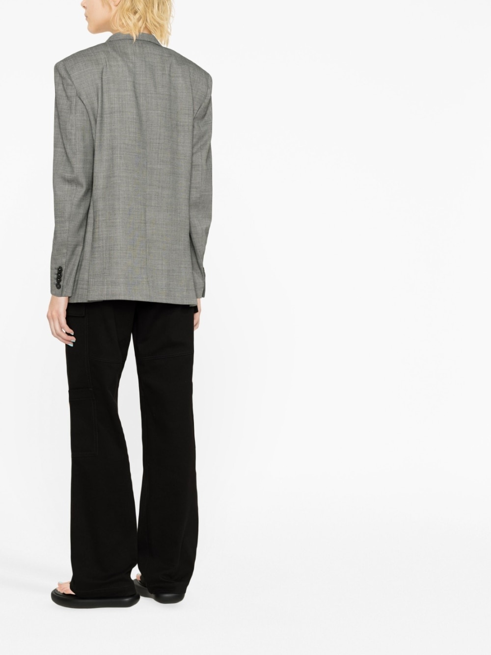 peak-lapels double-breasted blazer - 4