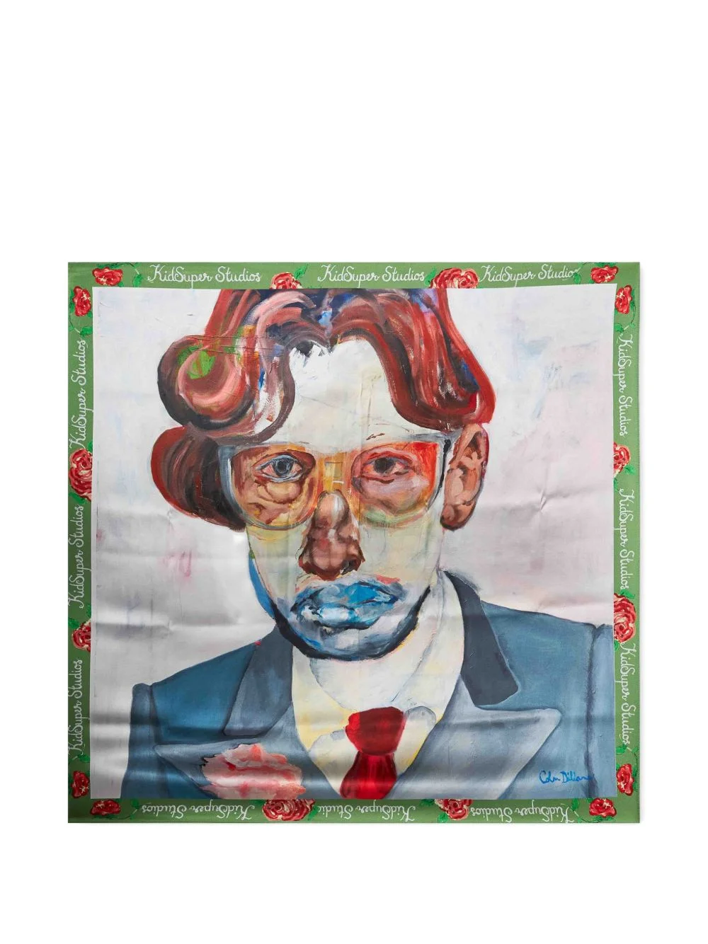 Jack graphic-print silk scarf - 1