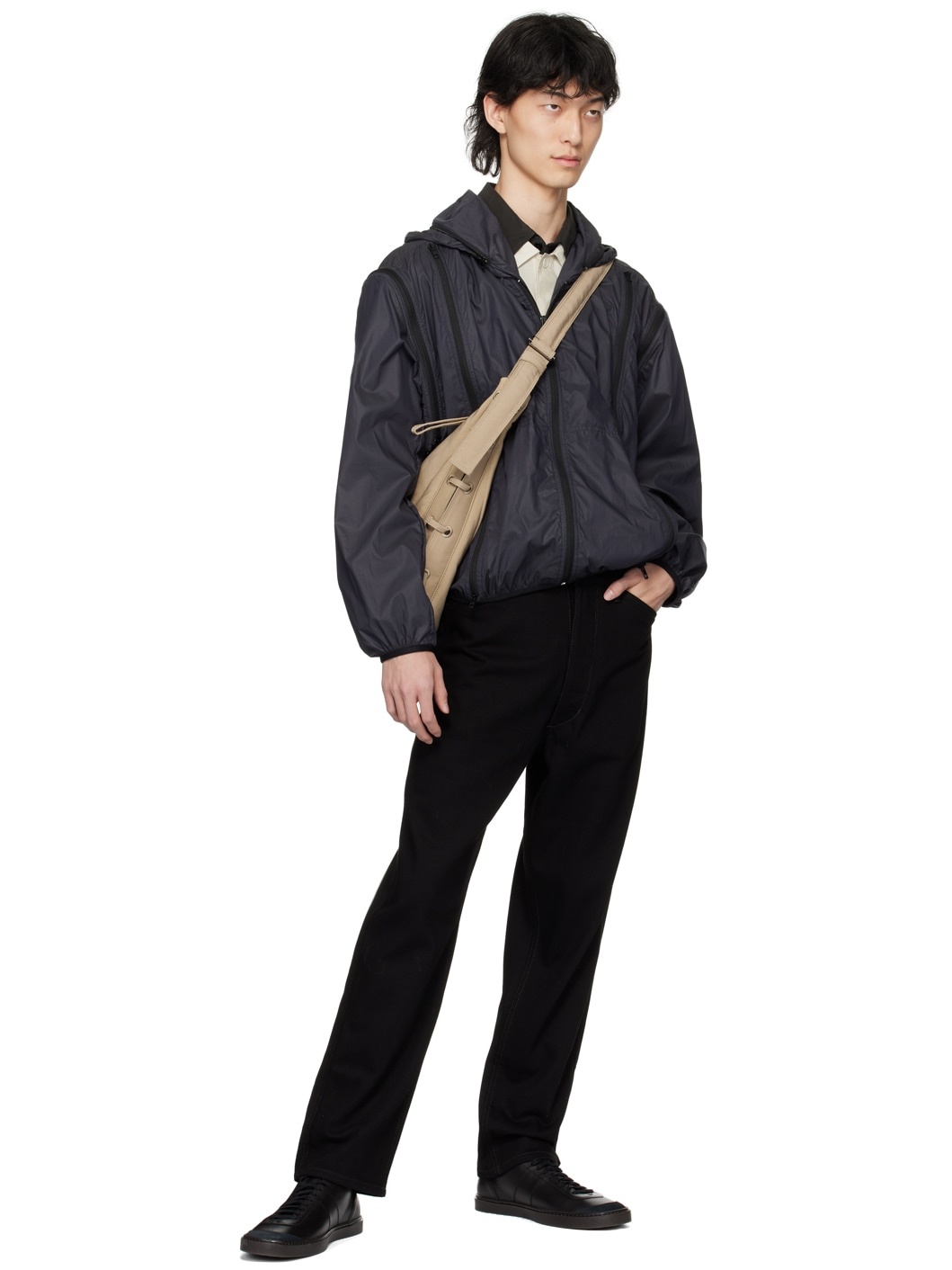 Lemaire Navy Zip Jacket | REVERSIBLE