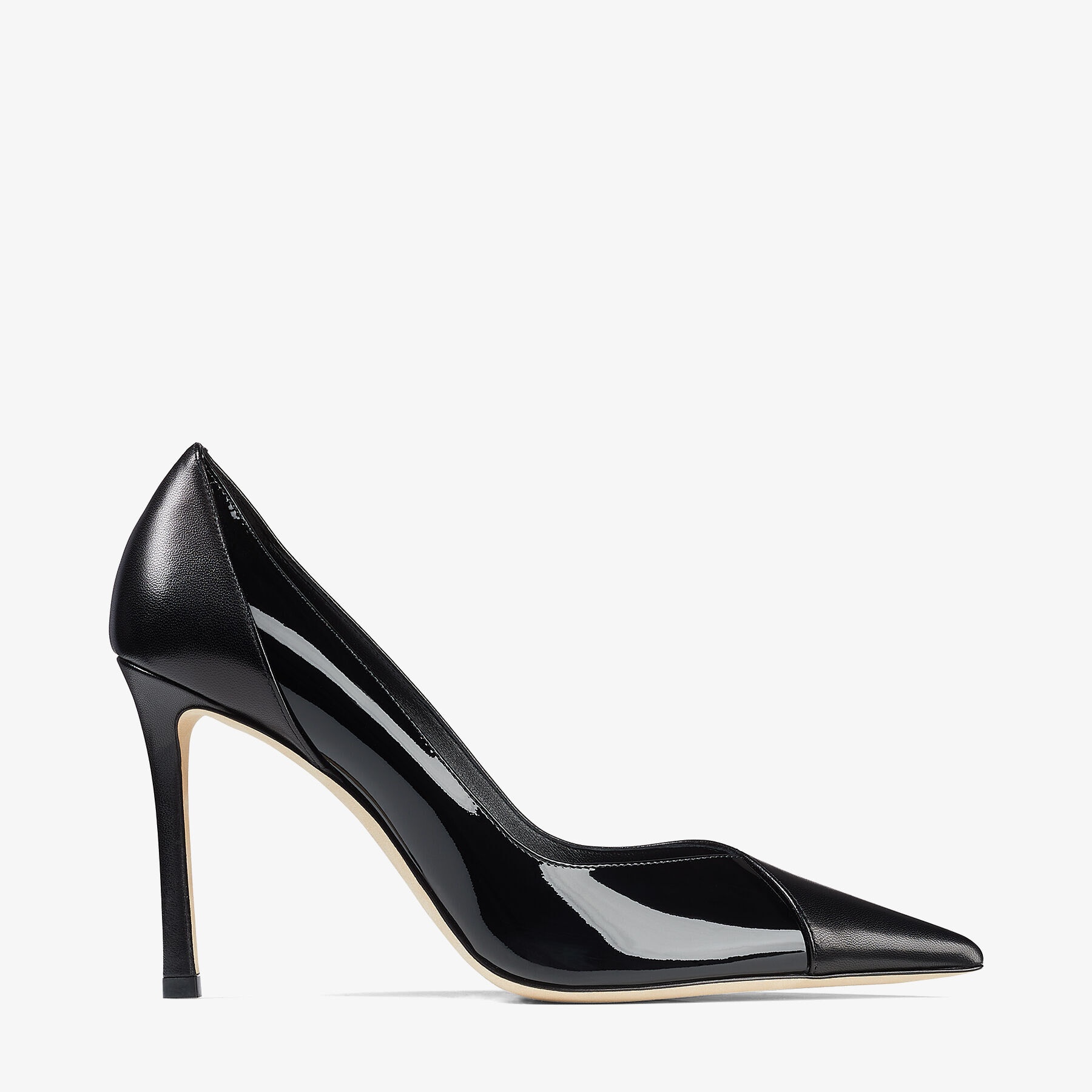 Cass 95
Black Nappa and Patent Leather Pumps - 1