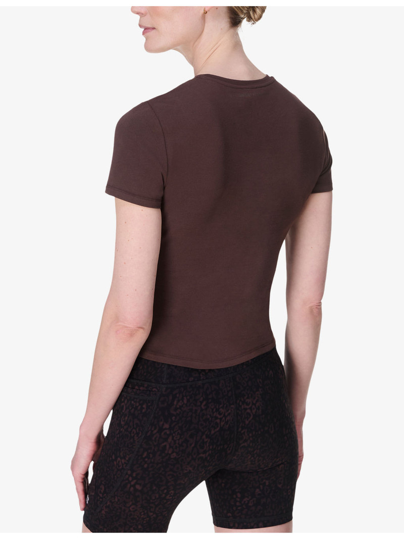 Essential Sculpt Short-Sleeve Cotton-Jersey Top 4