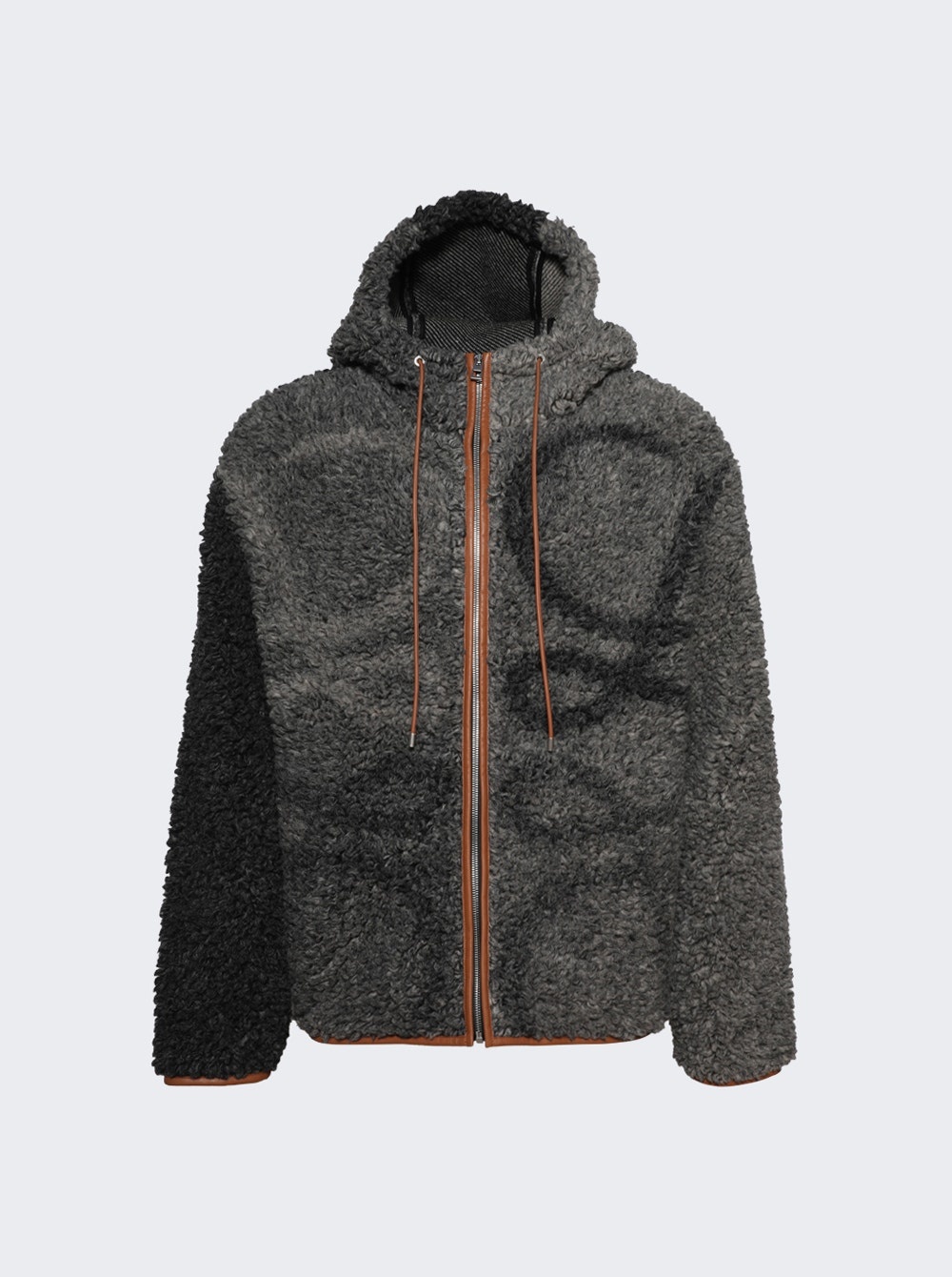 Hooded Wool Jacket Grey - 1