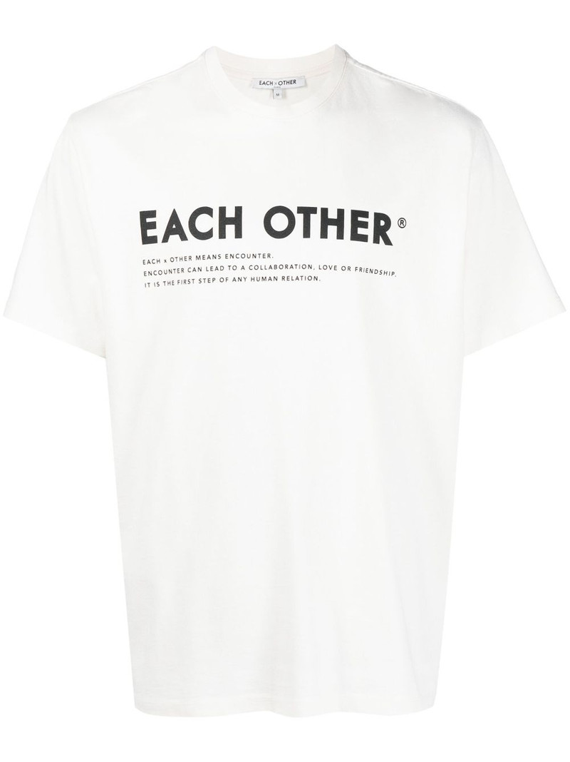 logo-print cotton T-shirt 1