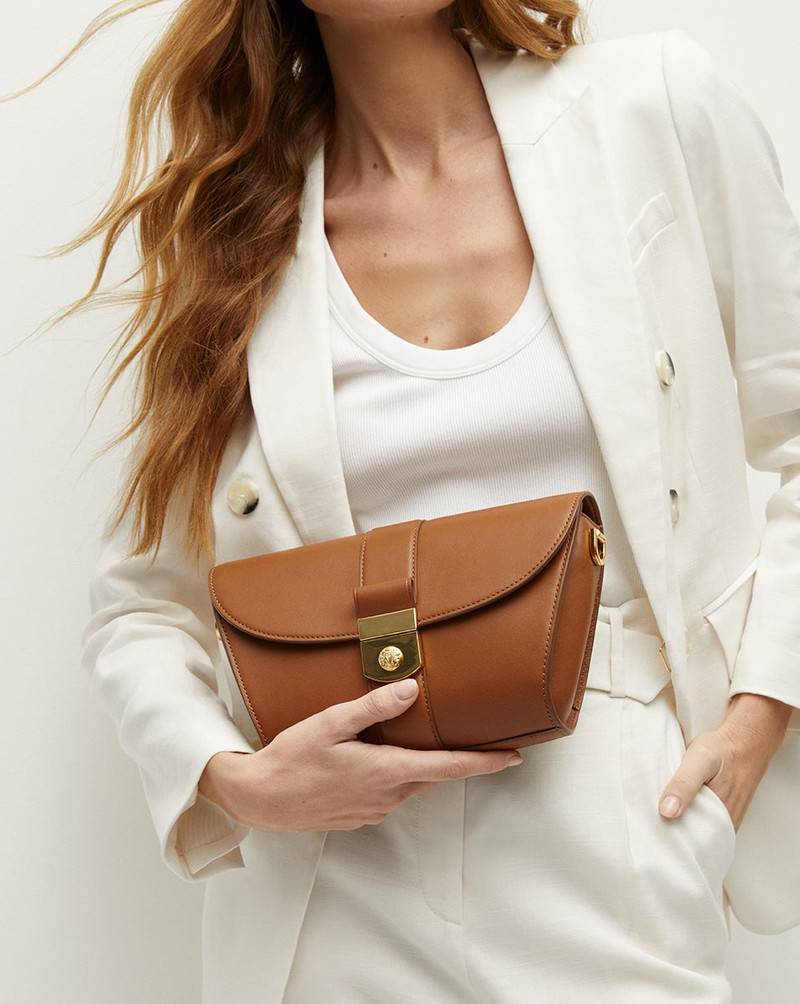 LARGE CREST LOCK TRAP BAG 6