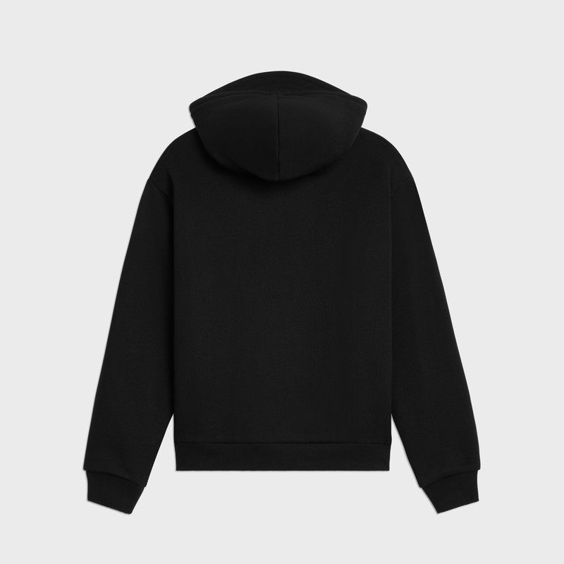 CELINE celine zipped hoodie in cotton fleece outlook