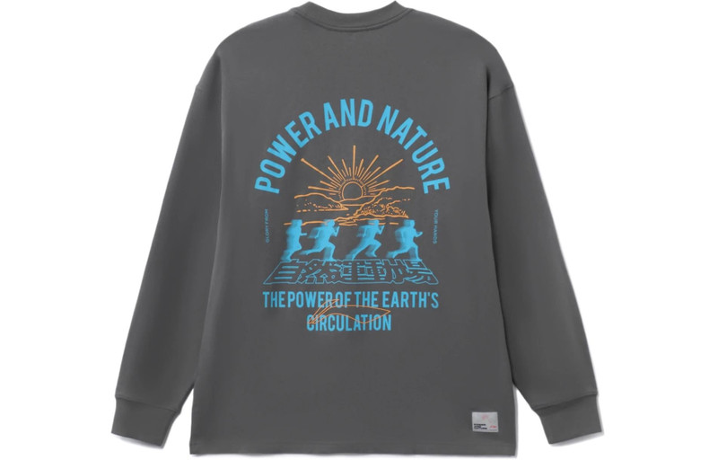 Li-Ning Li-Ning Power And Nature Graphic Sweatshirt 'Shadow Grey' AHSRB97-2 outlook