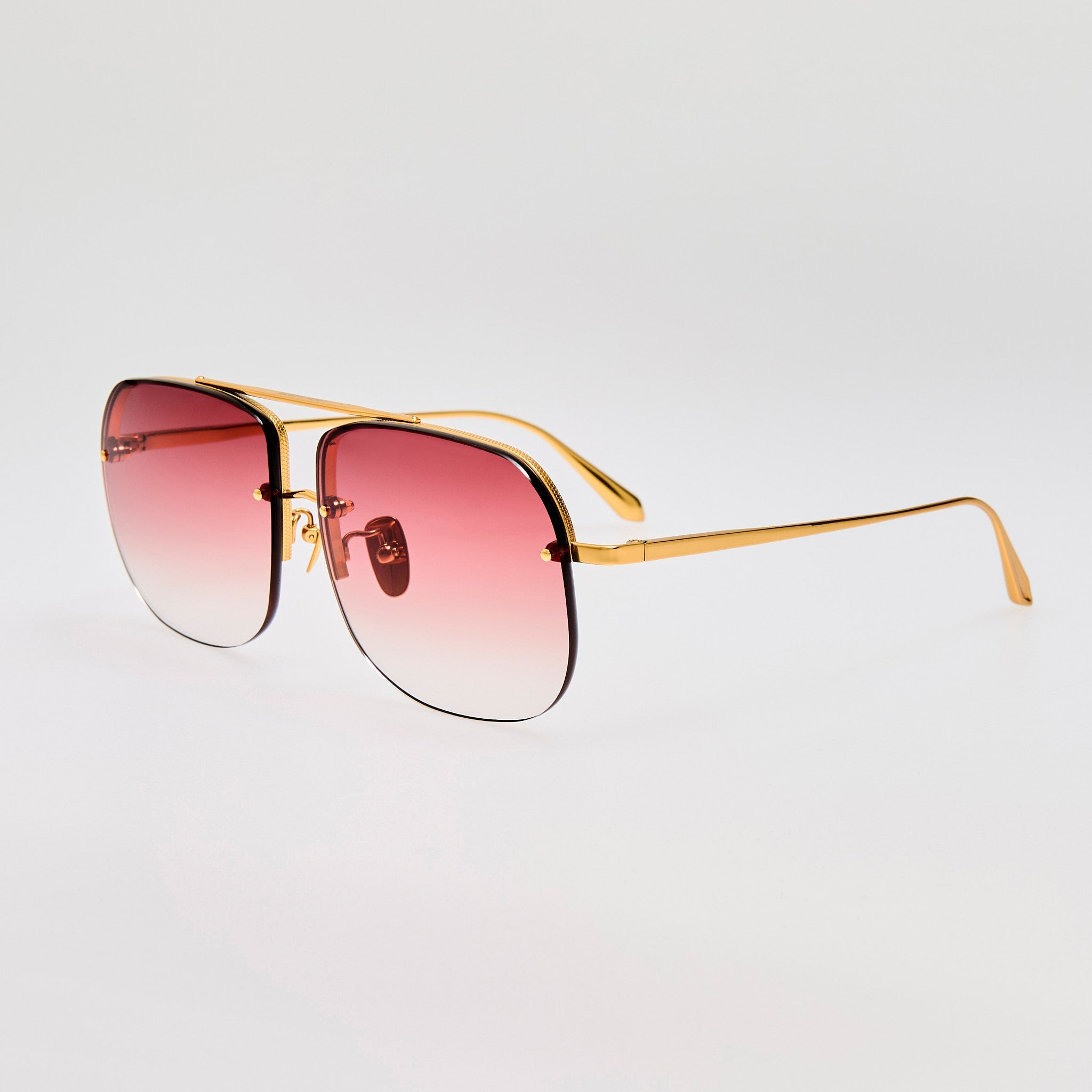 Seren Sunglasses in Red and Gold - 2