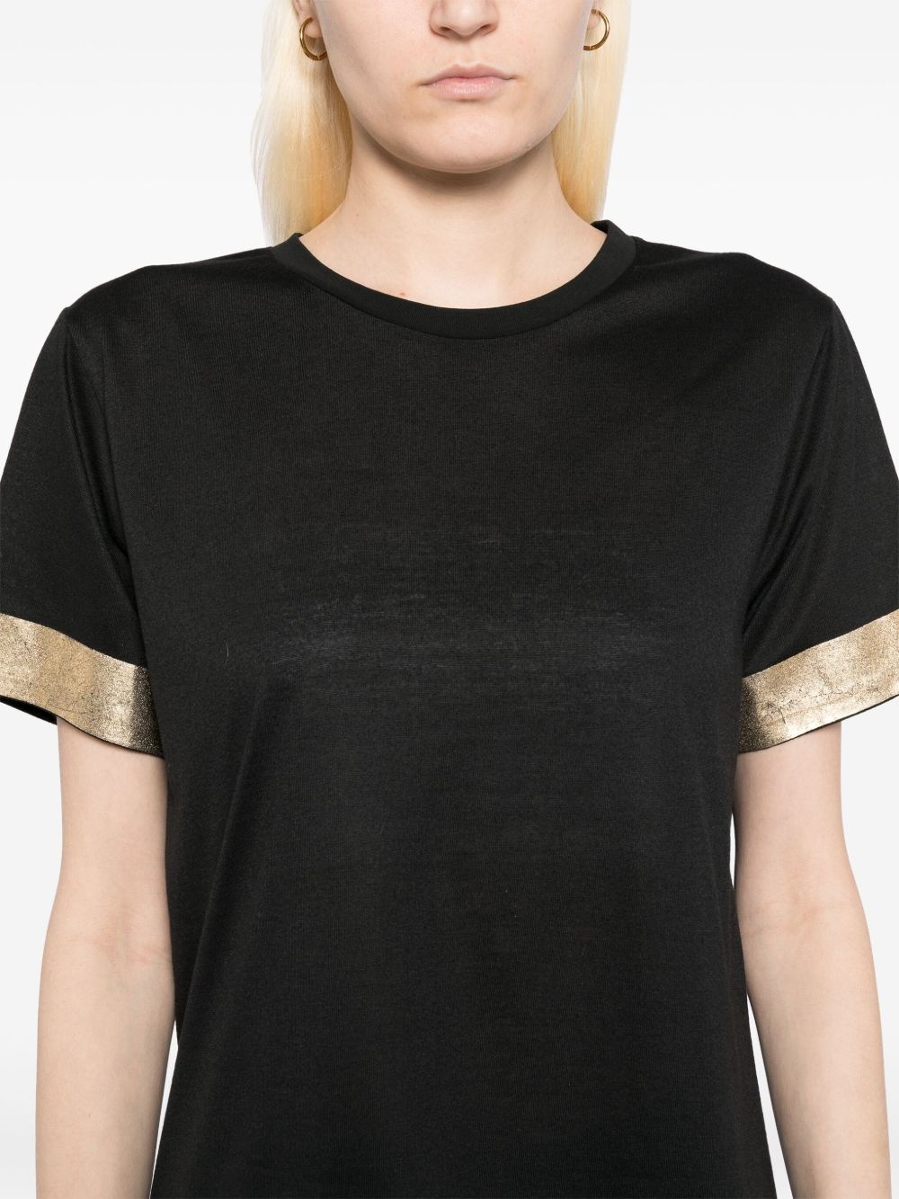 foil-hem T-shirt - 5