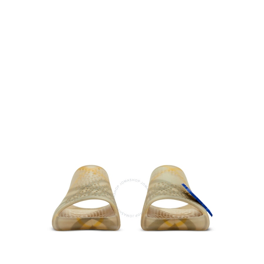 Burberry Equestrian Knight Stingray Check-Pattern Slides - 2