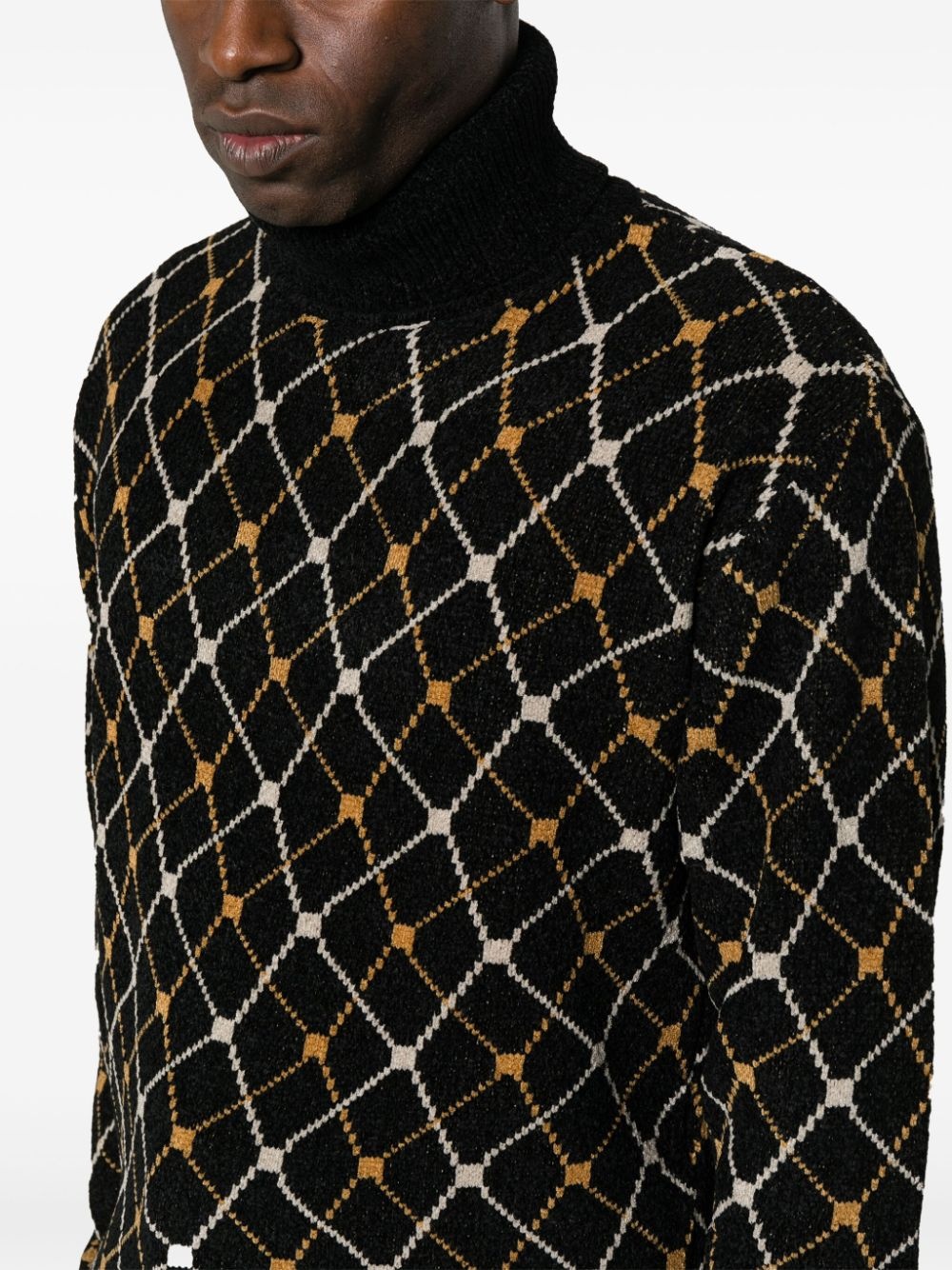 chenille roll-neck jumper - 6