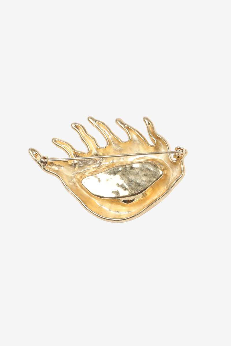 N°21 GOLDEN EYE-SHAPED BROOCH outlook