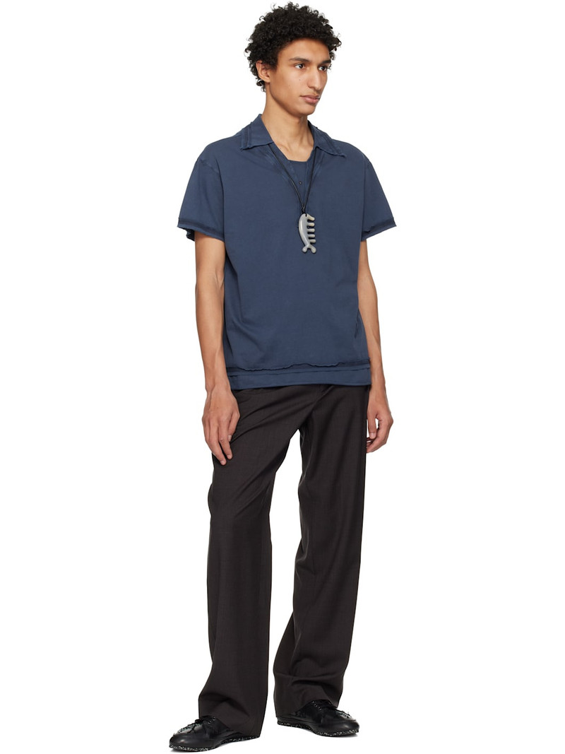 Kiko Kostadinov Navy Otak Polo outlook