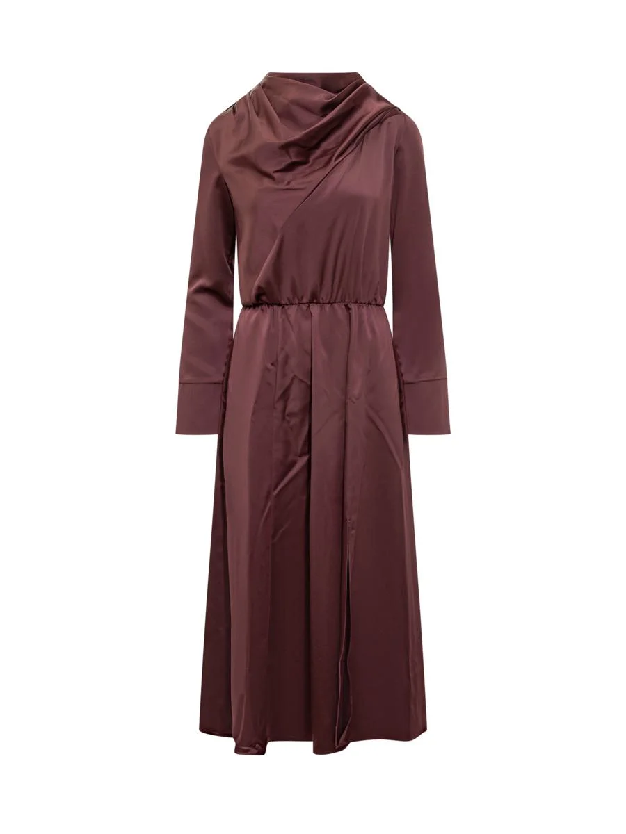 Pinko Pinko Camite Dress With Draping And Elasticized Waistband - 1