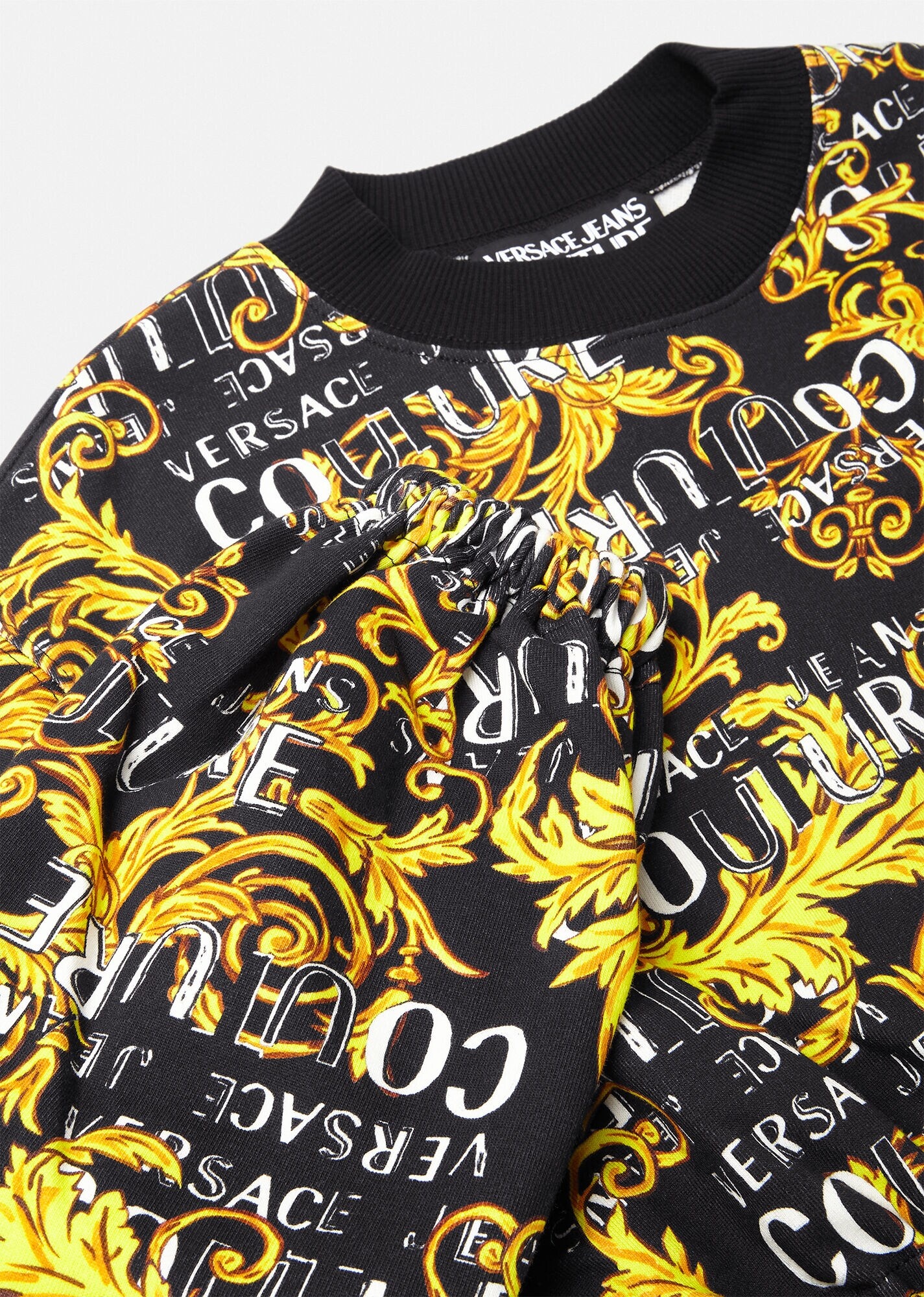 Logo Couture Crop Sweatshirt - 5