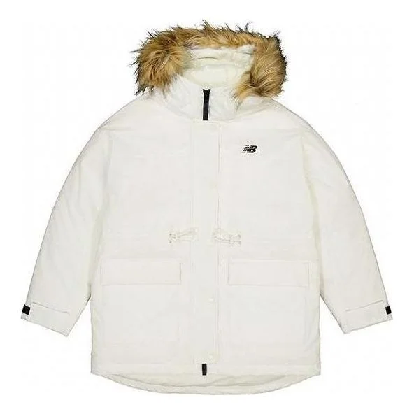 (WMNS) New Balance Warm Mid-Down Jacket 'White' AWJ33325-CIC - 1
