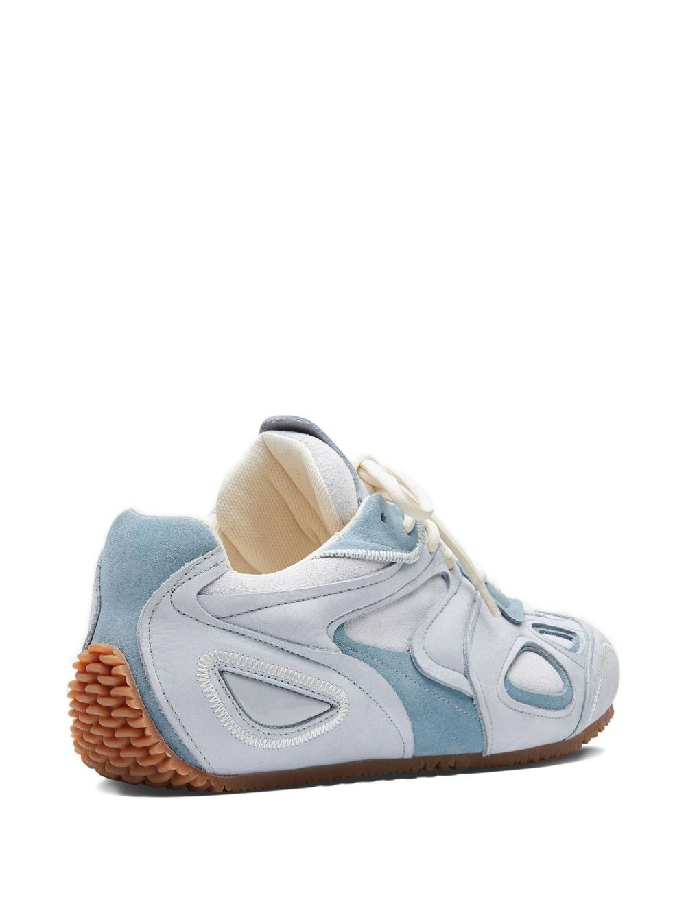 suede panelled sneakers - 3