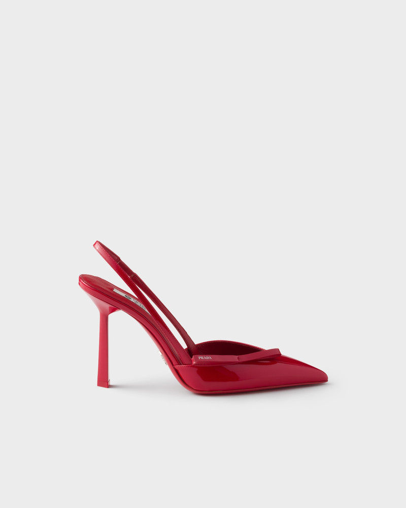 Prada Patent leather slingback pumps outlook