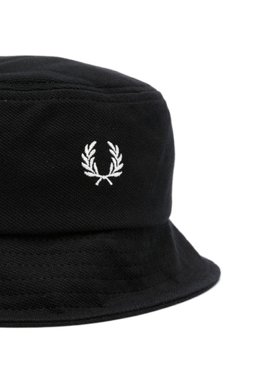 Fred Perry logo-embroidered cotton bucket hat outlook