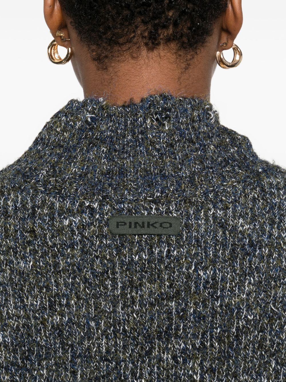 ruffled high-neck sweater - 5