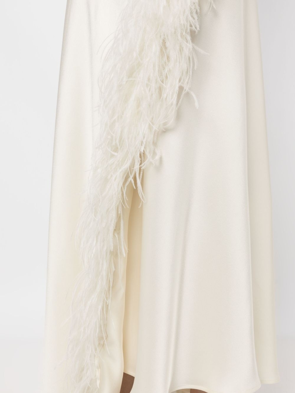 FEATHER ASYMMETRICAL SKIRT - 5