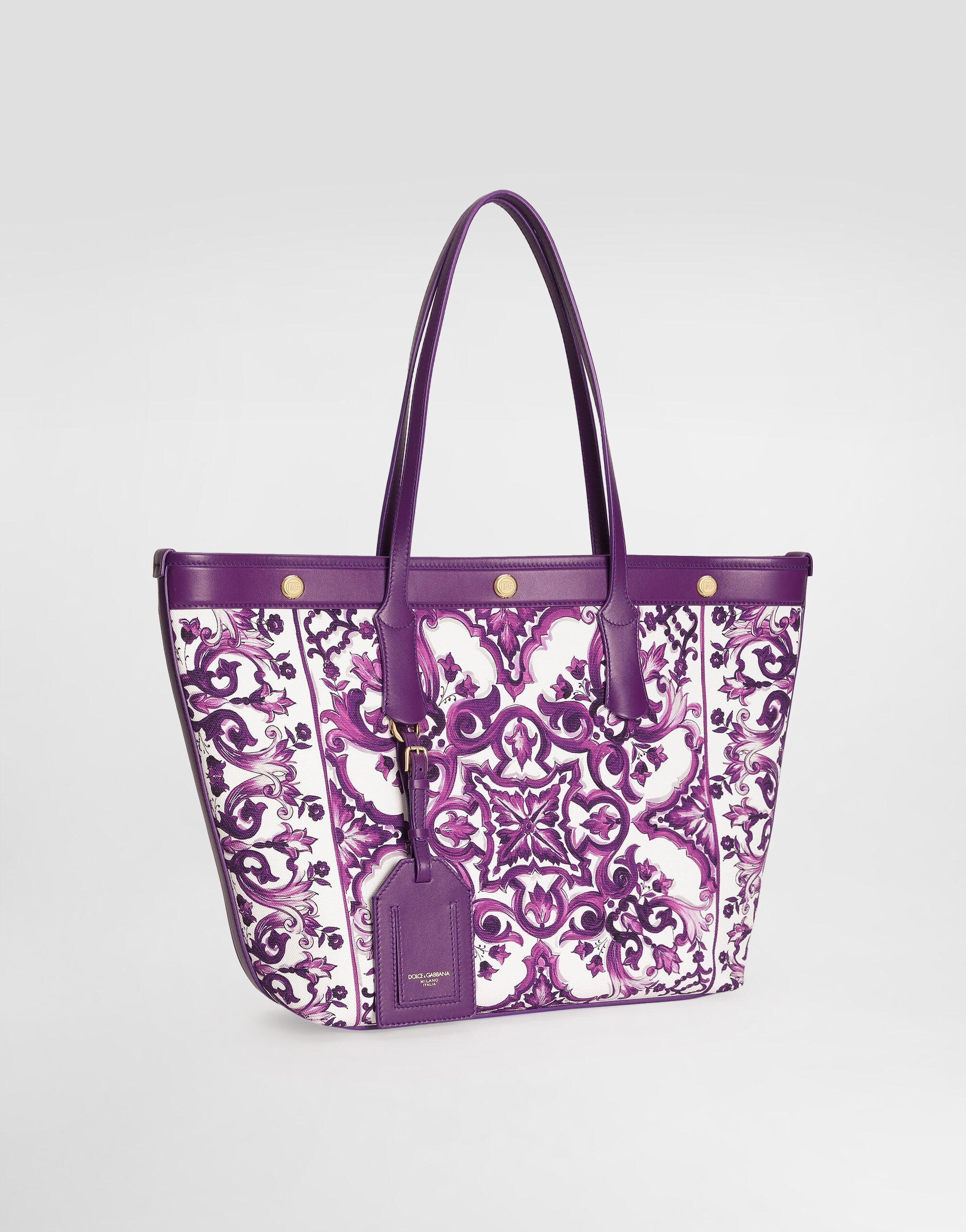 Majolica-print atene shopping bag - 3