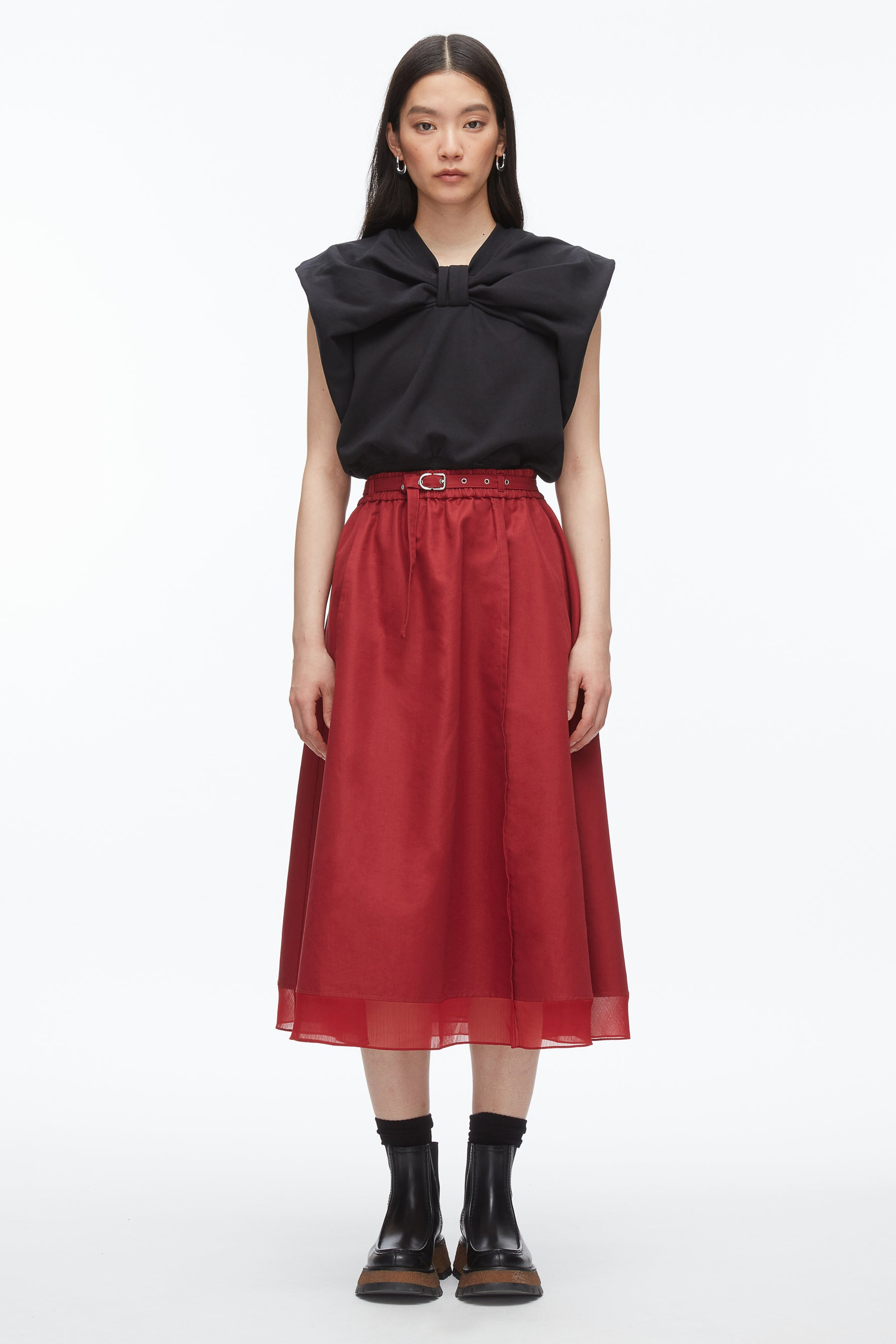 Belted Midi Skirt - 2