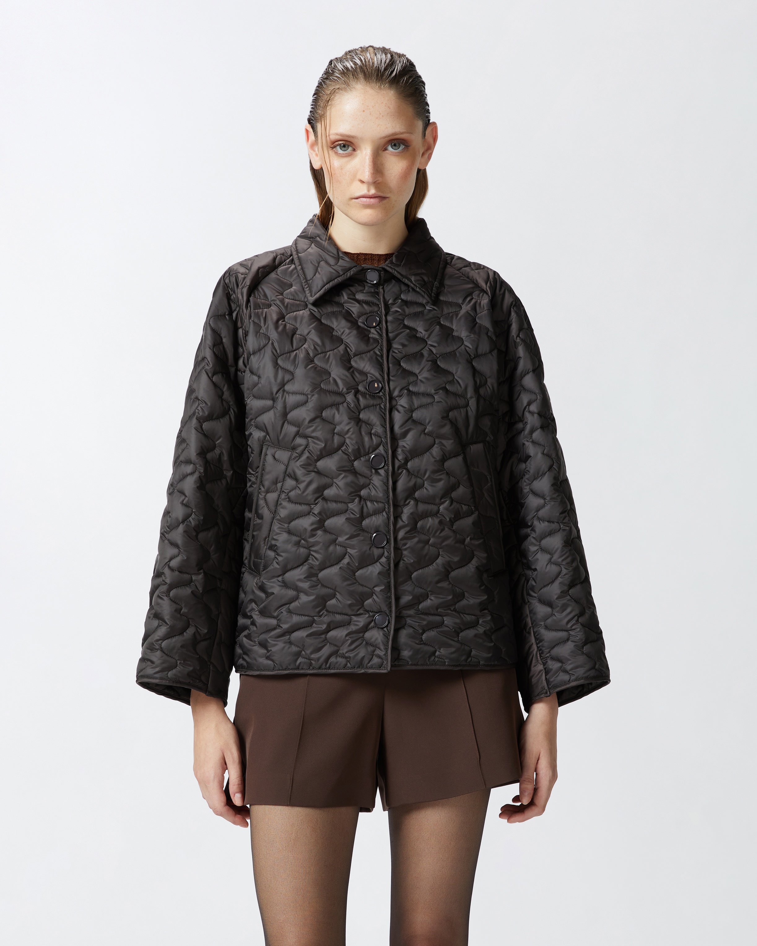PADDED AND QUILTED JACKET WITH COLLAR - 2