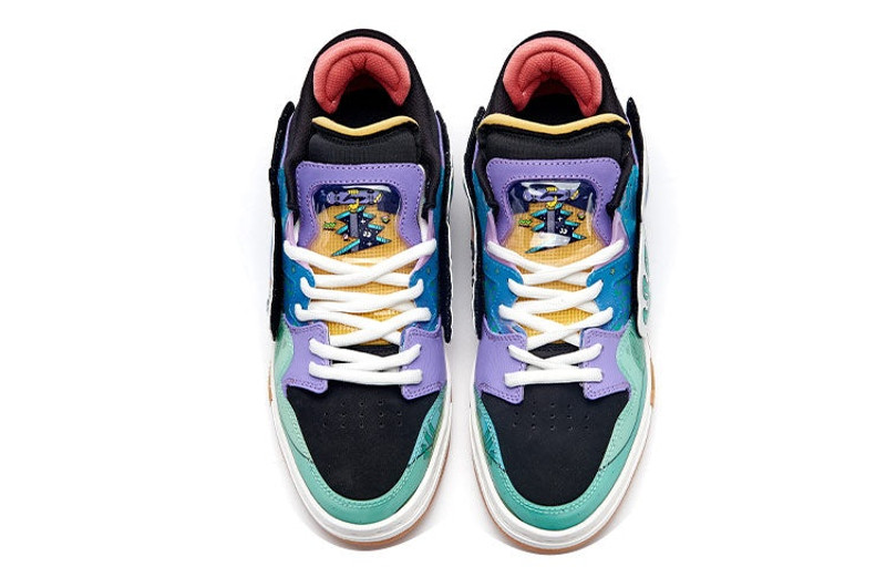 Li-Ning LI-NING x Steven Harrington WEIWU PRO Artist Dual Velcro Patches Blue/Green/Black AECR053-1 outlook