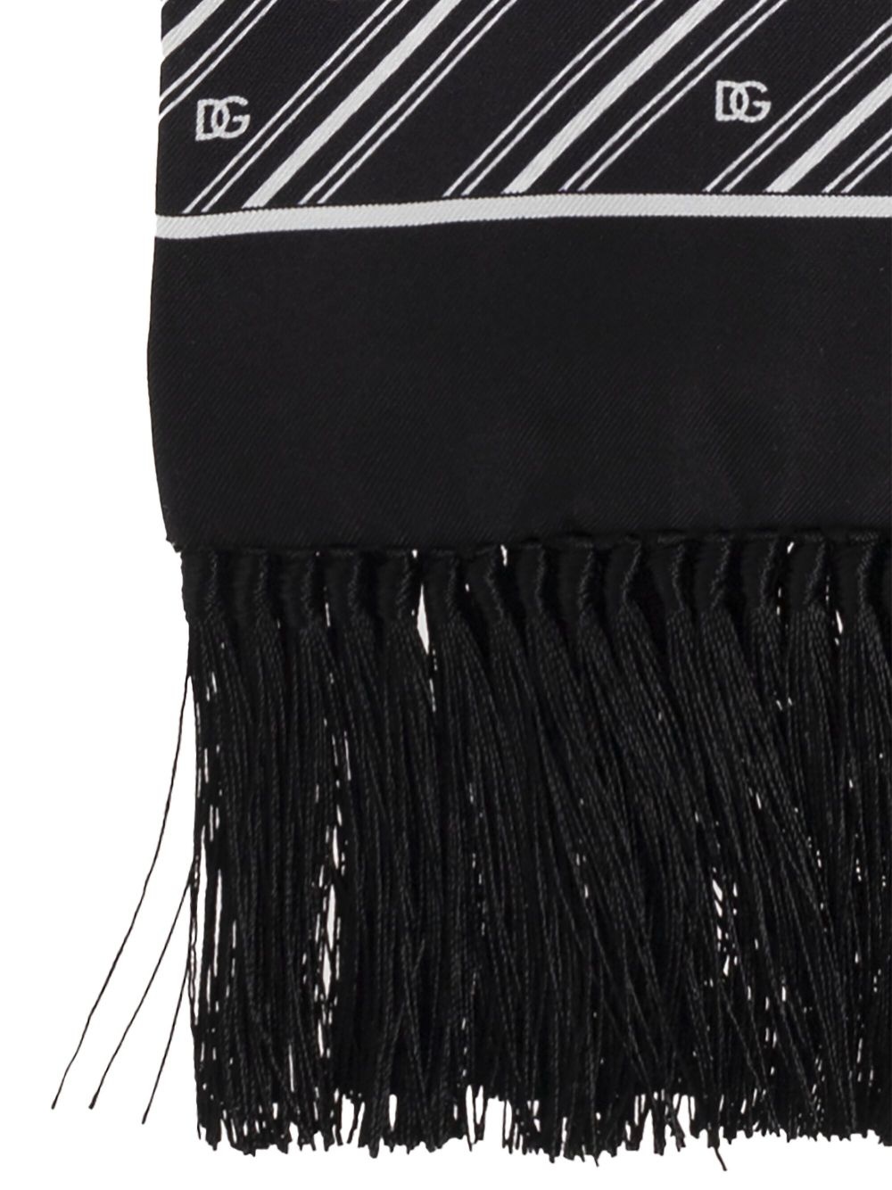 striped silk scarf - 2