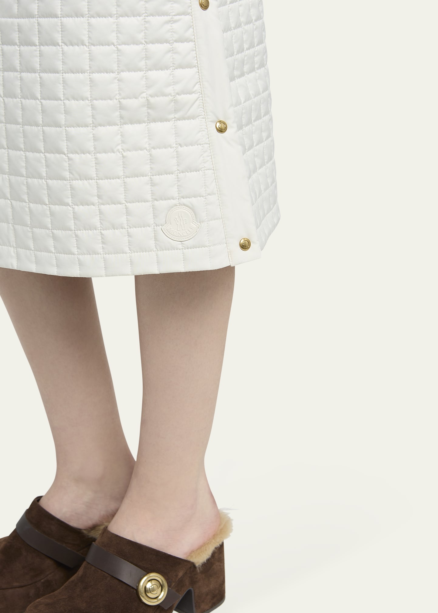 Quilted Side-Snap Skirt - 5