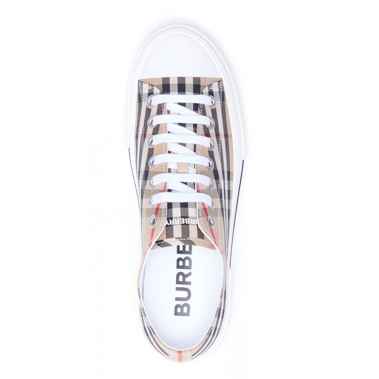 archive beige canvas sneakers - 4