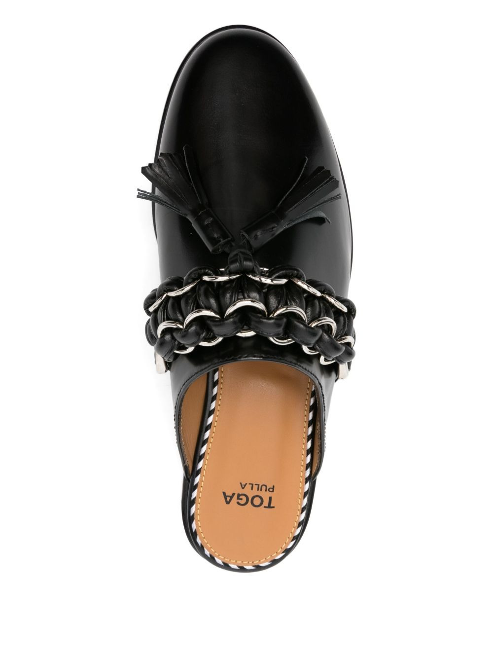 chain-tassel mules - 4