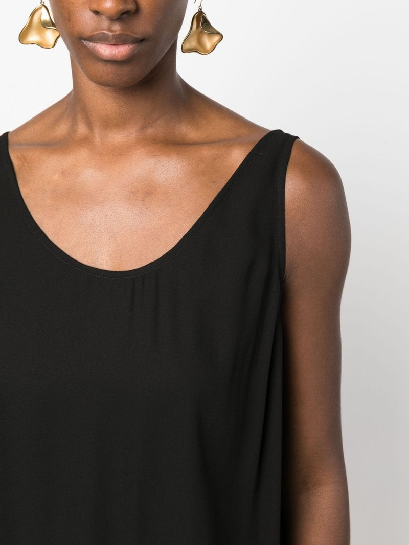 scoop-neck sleeveless blouse 5
