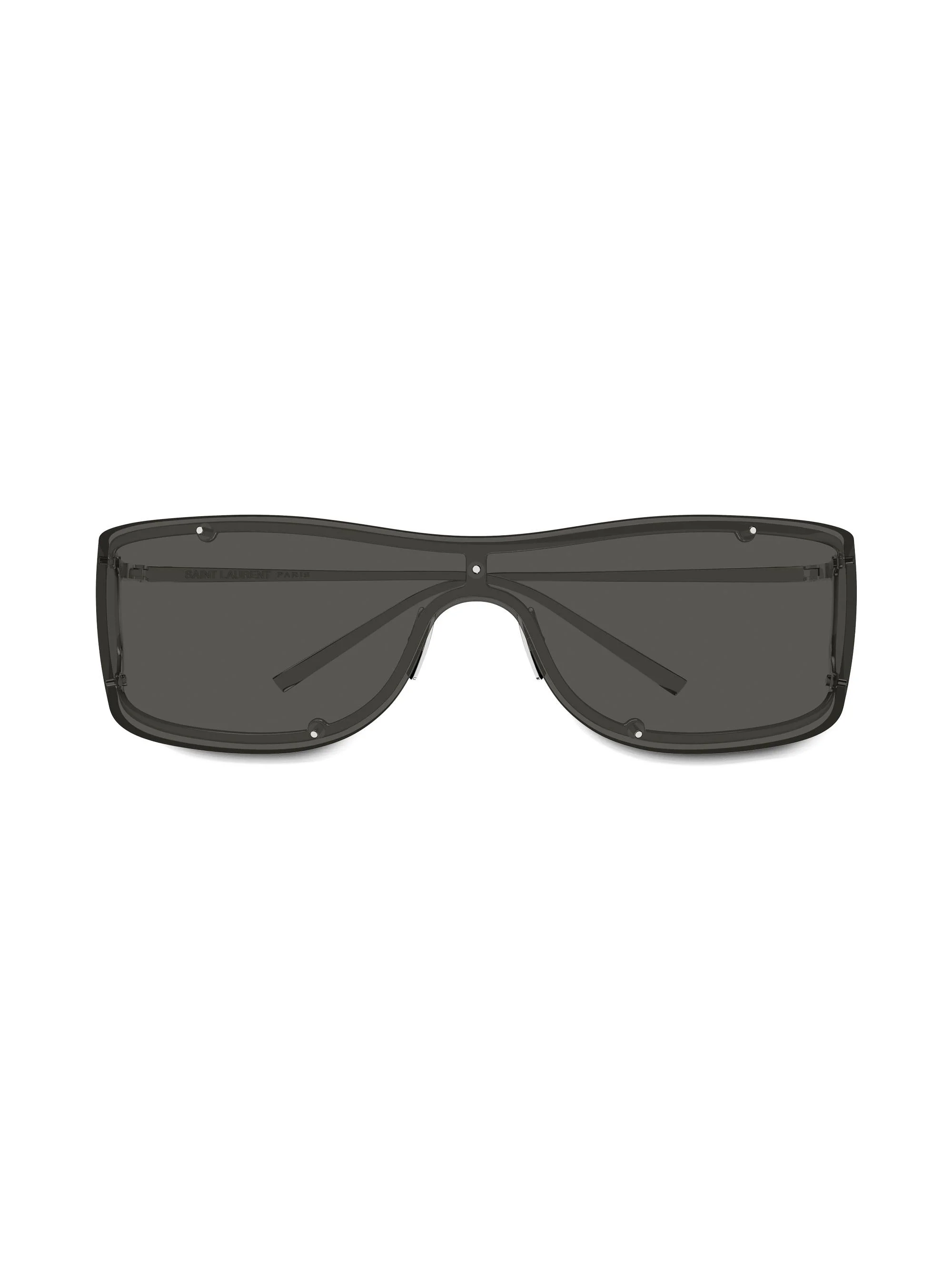 Women's 99MM Shield Sunglasses - Silver Grey - 1