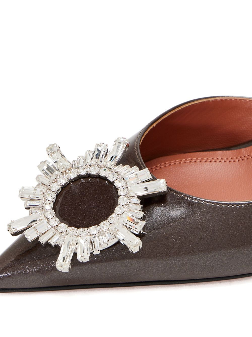 95mm crystal-embellished slingback pumps - 3