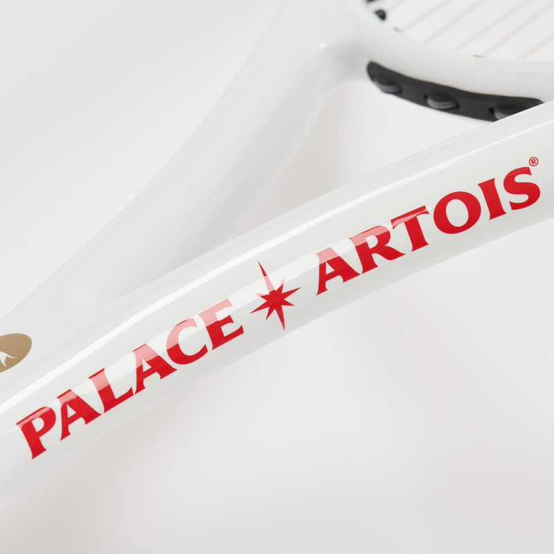 PALACE STELLA ARTOIS TENNIS RACQUET WITH HEAD COVER WHITE 8