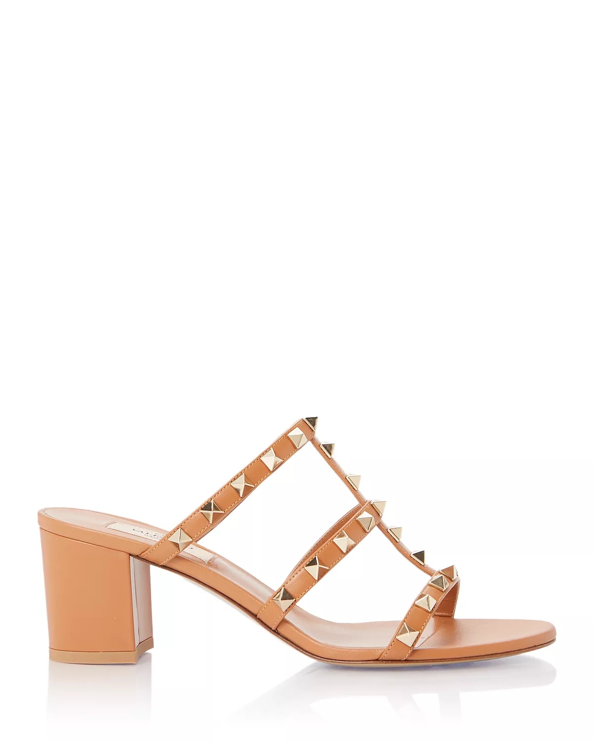 Women's Rockstud Block Heel Slide Sandals - 3