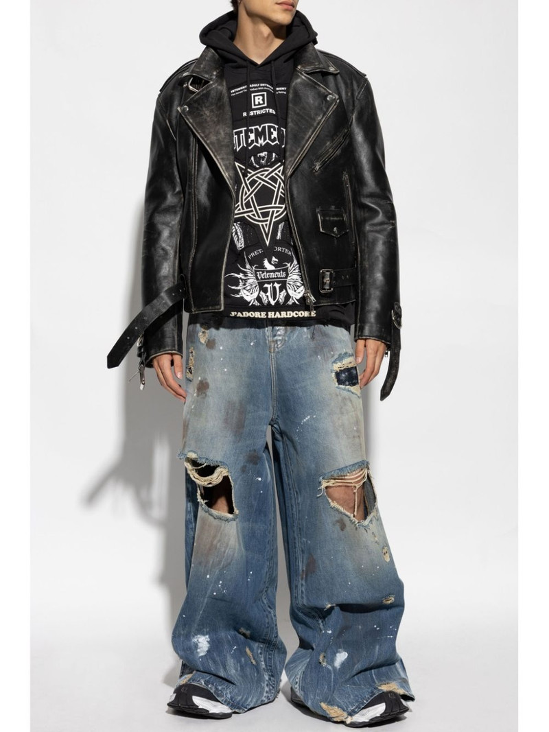 VETEMENTS distressed-effect jeans outlook