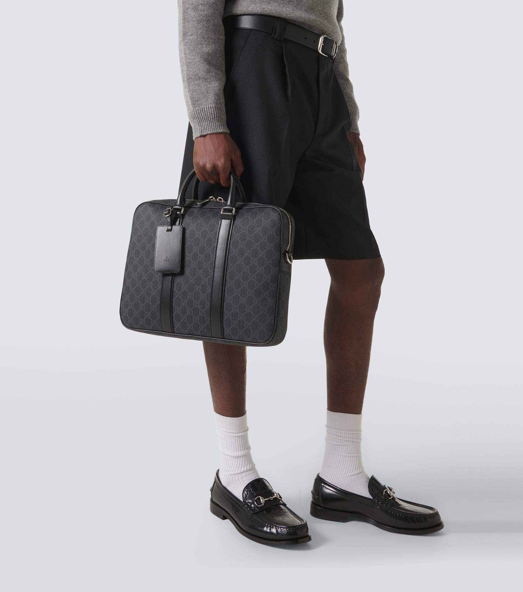 GG Canvas briefcase - 3
