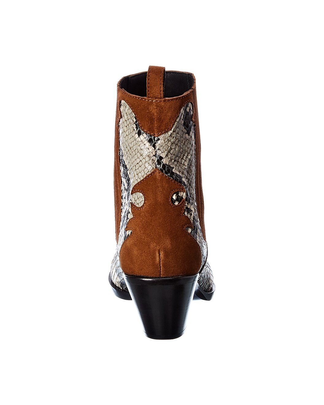 Giuseppe Zanotti Suede & Snakeskin Bootie - 3