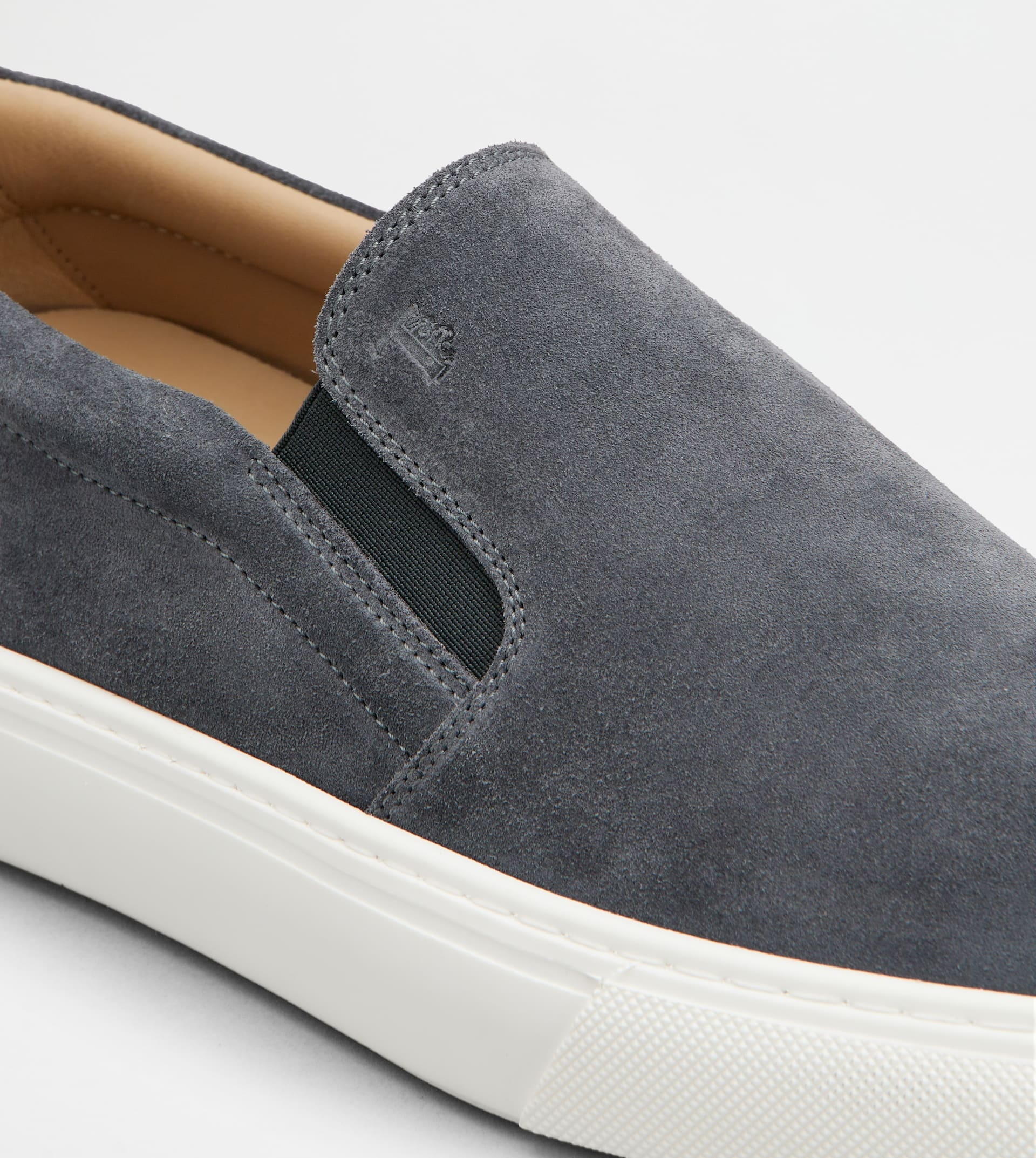 SLIP-ONS IN SUEDE - GREY - 5